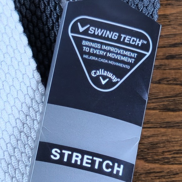 Callaway Golf Belt XL 42-44 Gray White Reversible Stretch Swing Tech NWT - Picture 3 of 8